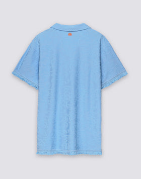 ROBE COURTE À FRANGES EN ÉPONGE JACQUARD