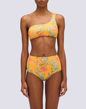 BIKINI TOP MONOSPALLA STAMPA SWEET PARROT