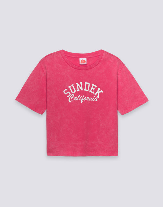 WOMEN'S CROPPED VINTAGE WASH T-SHIRT
