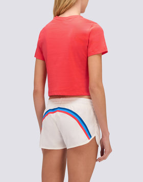 WOMEN'S CROPPED VINTAGE WASH T-SHIRT