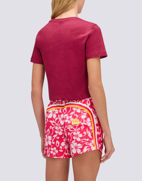 T-SHIRT DONNA CROPPED VINTAGE WASH