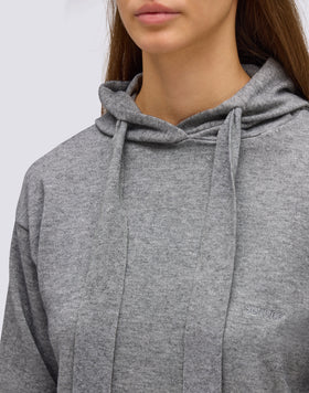 FELPA DONNA IN MAGLIERIA CON LOGO RICAMATO