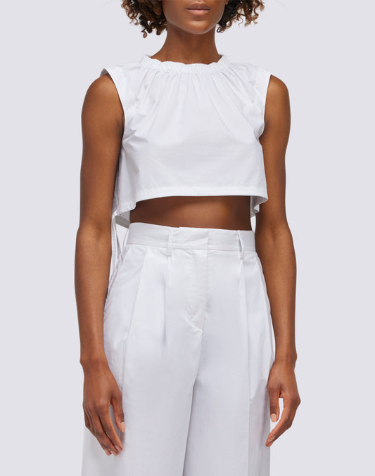 CROP TOP WITH DRAWSTRING