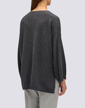 MAGLIONE DONNA IN LANA CON SCOLLO A V