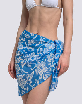 PAREO DE VOILE DE ALGODÓN CON ESTAMPADO SK23