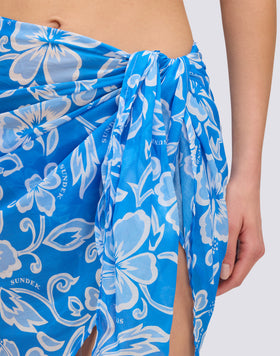 COTTON VOILE SARONG WITH SK23 PRINT