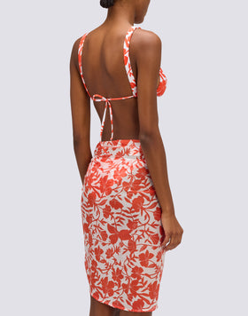 PAREO CON ESTAMPADO PATCHY FLOWERS