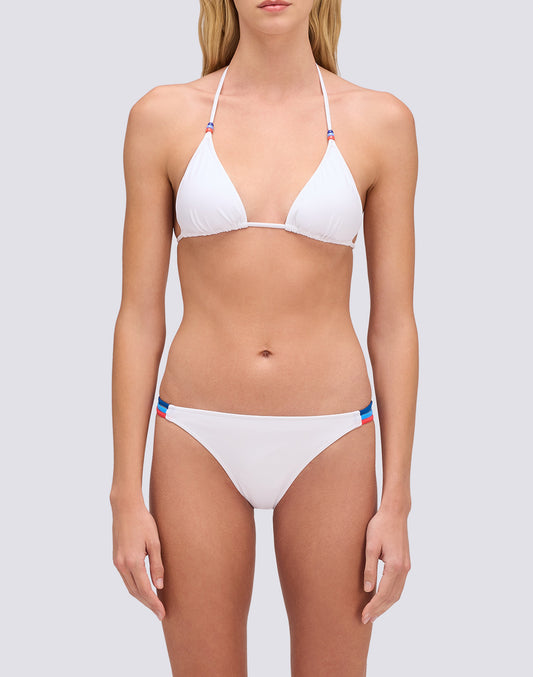 TOP TRIANGULAR Y BAÑADOR DE TALLE FIJO ARCOBALENO DE JENNIFER