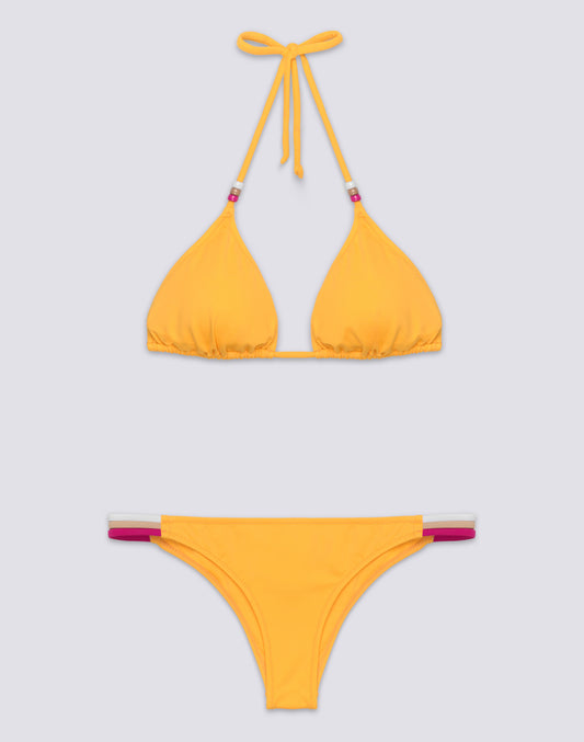 JENNIFER HAUT EN TRIANGLE ET SLIP FIXE ARC-EN-CIEL
