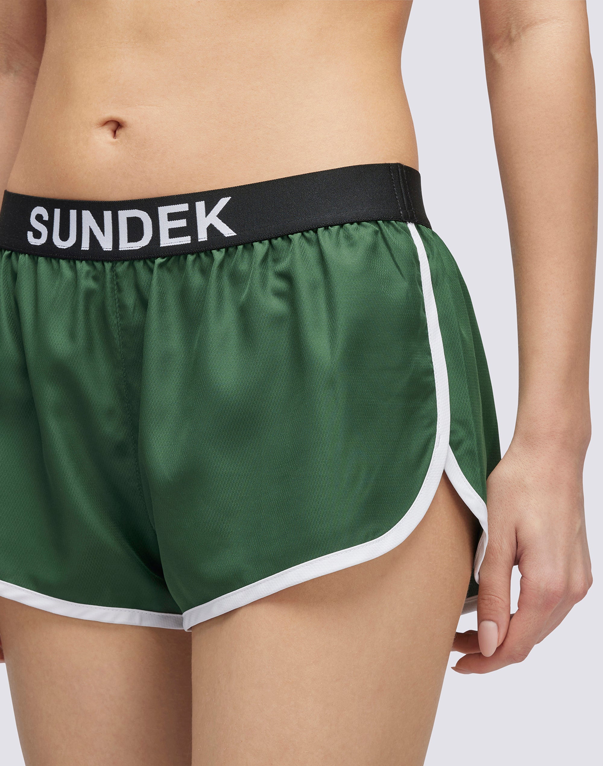 ゆゆい様 黒色 サイズ：28x13cm Sundek lulin - stretch waist swim shorts W636BDP8100-78400