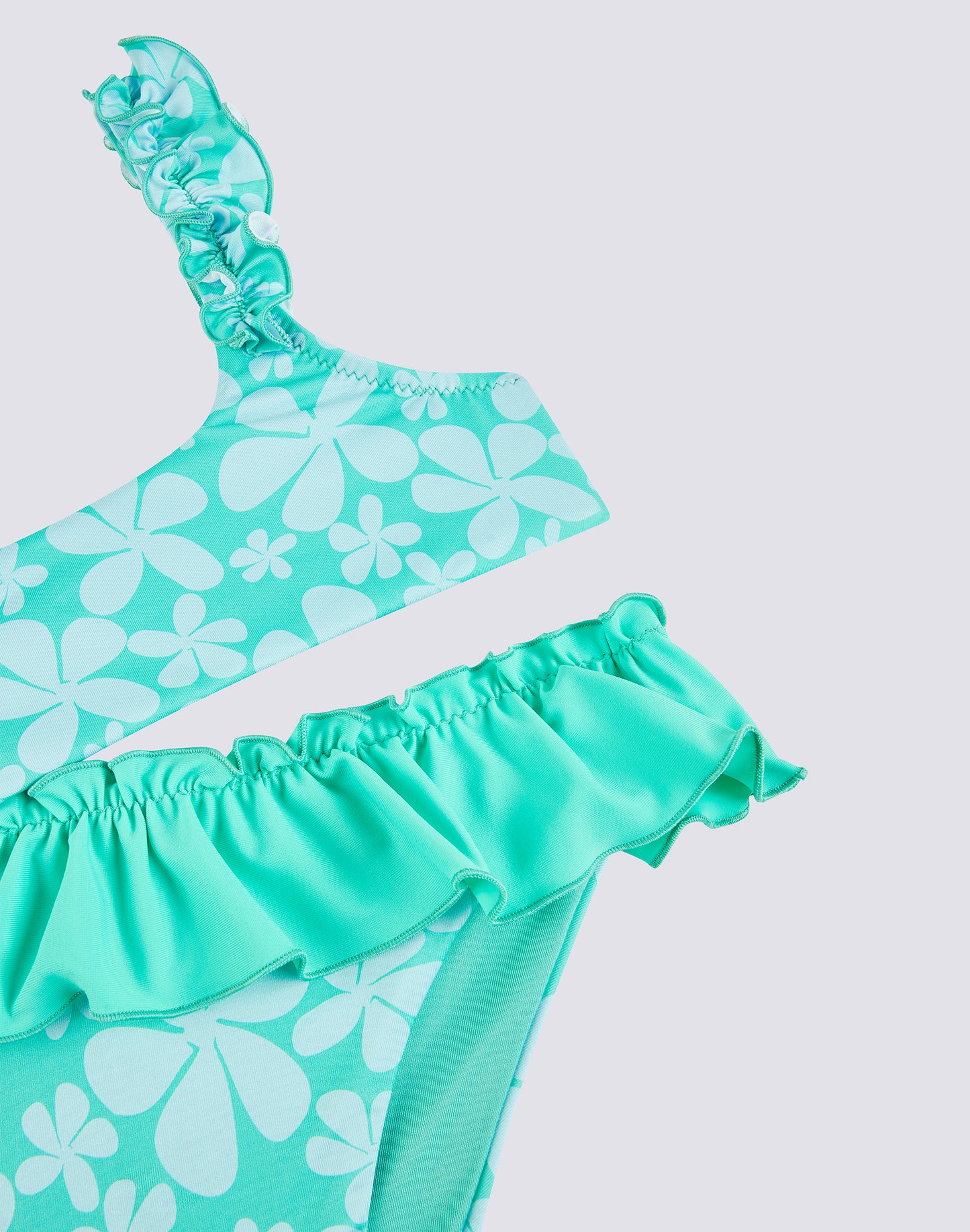 BIKINI TOP AND BRIEF WITH RUFFLES