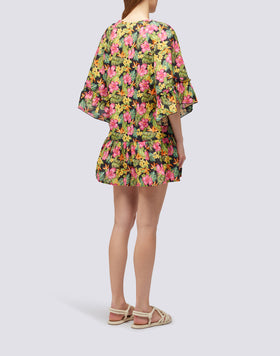 KAFTAN WITH TROPICANA PRINT