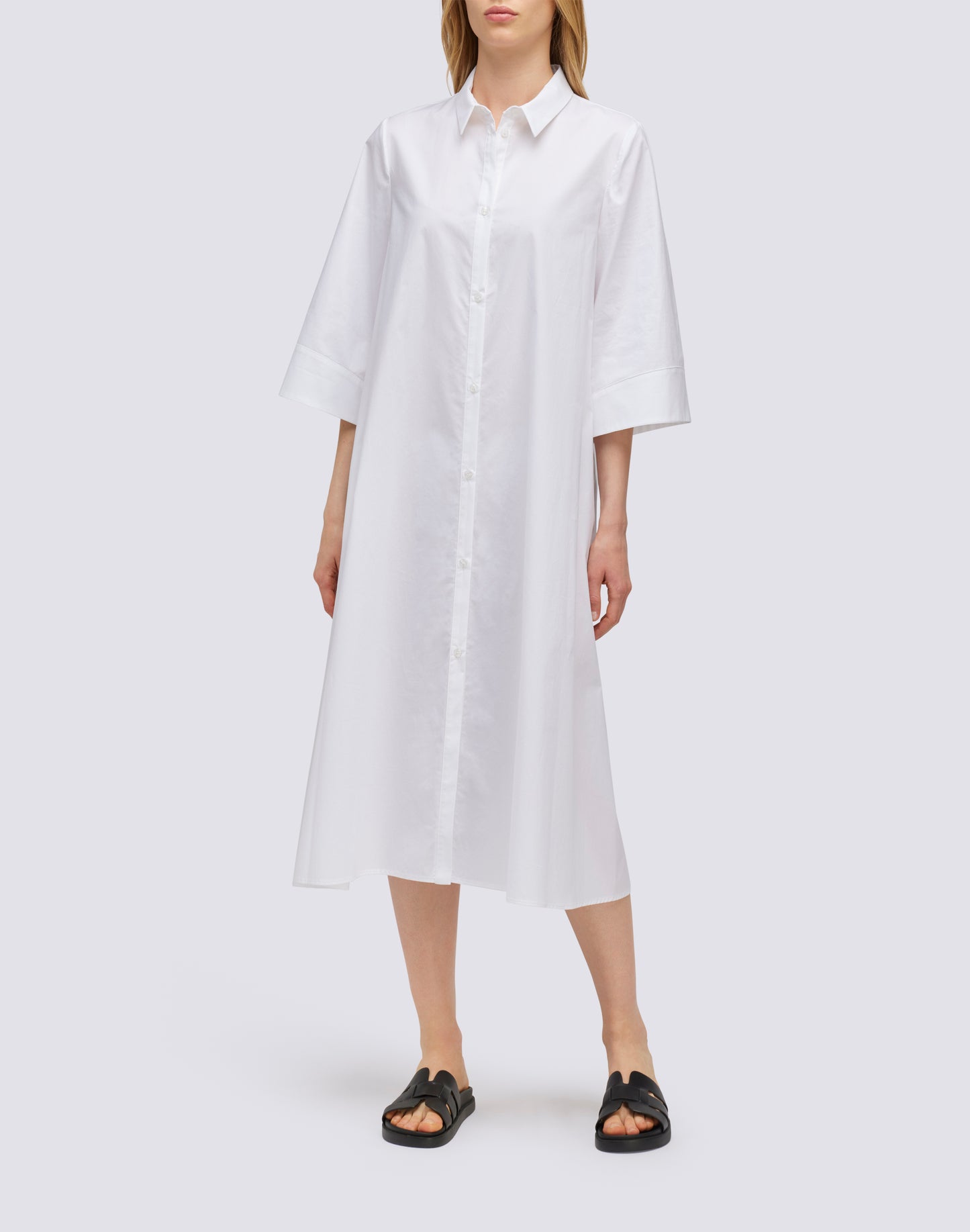 LONG POPLIN DRESS SHIRT