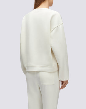 SUDADERA DE CUELLO REDONDO CON LOGOTIPO IMPRESO