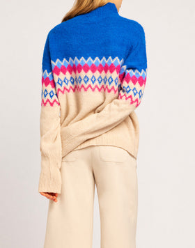 JERSEY DE PUNTO DE MOHAIR ESTILO NORUEGO
