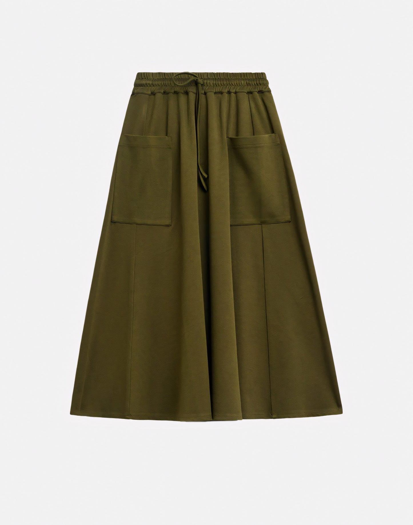 FLARED LINE SKIRT WITH ELASTIC WAIST