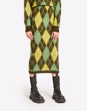 JUPE MIDI EN MAILLE