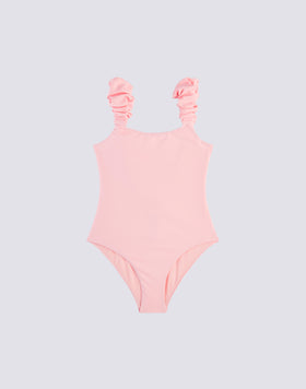 MINI ONE-PIECE SWIMSUIT WITH RUFFLES