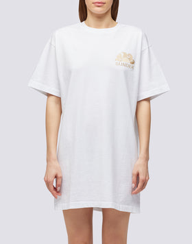 MAXI T-SHIRT WITH EMBROIDERED LOGO