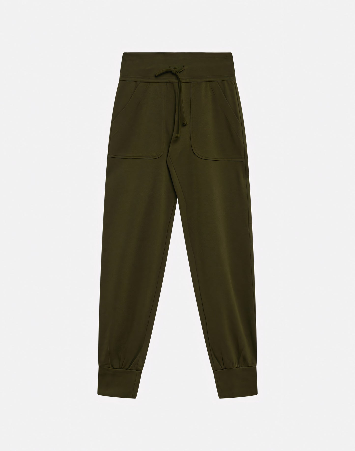 DEBRA STRAIGHT CUT TROUSERS WITH ELASTICATED CUFFS