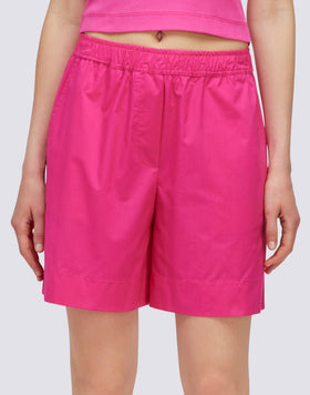 SHORTS IN POPELINE A VITA ELASTICIZZATA