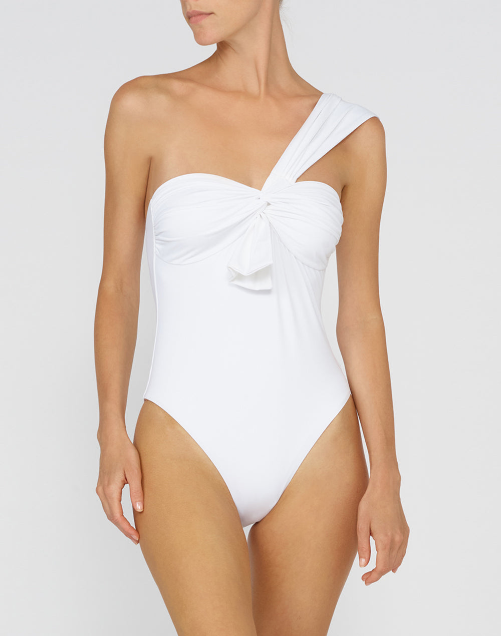 MAILLOT DE BAIN UNE ÉPAULE AVEC NŒUD