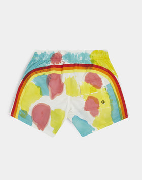 STRETCH WAIST SWIM TRUNKS