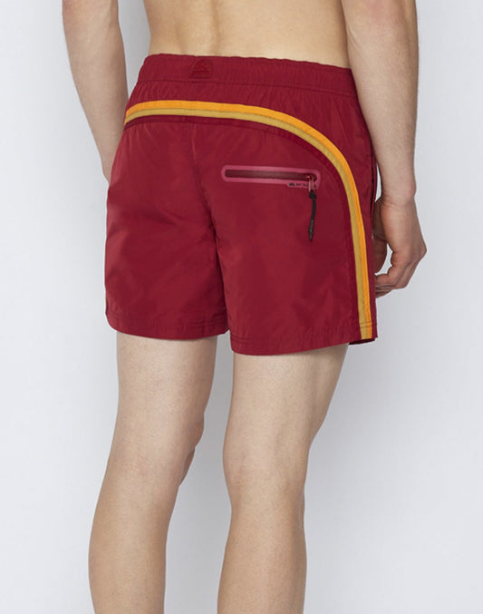 STRETCH WAIST SWIM TRUNKS