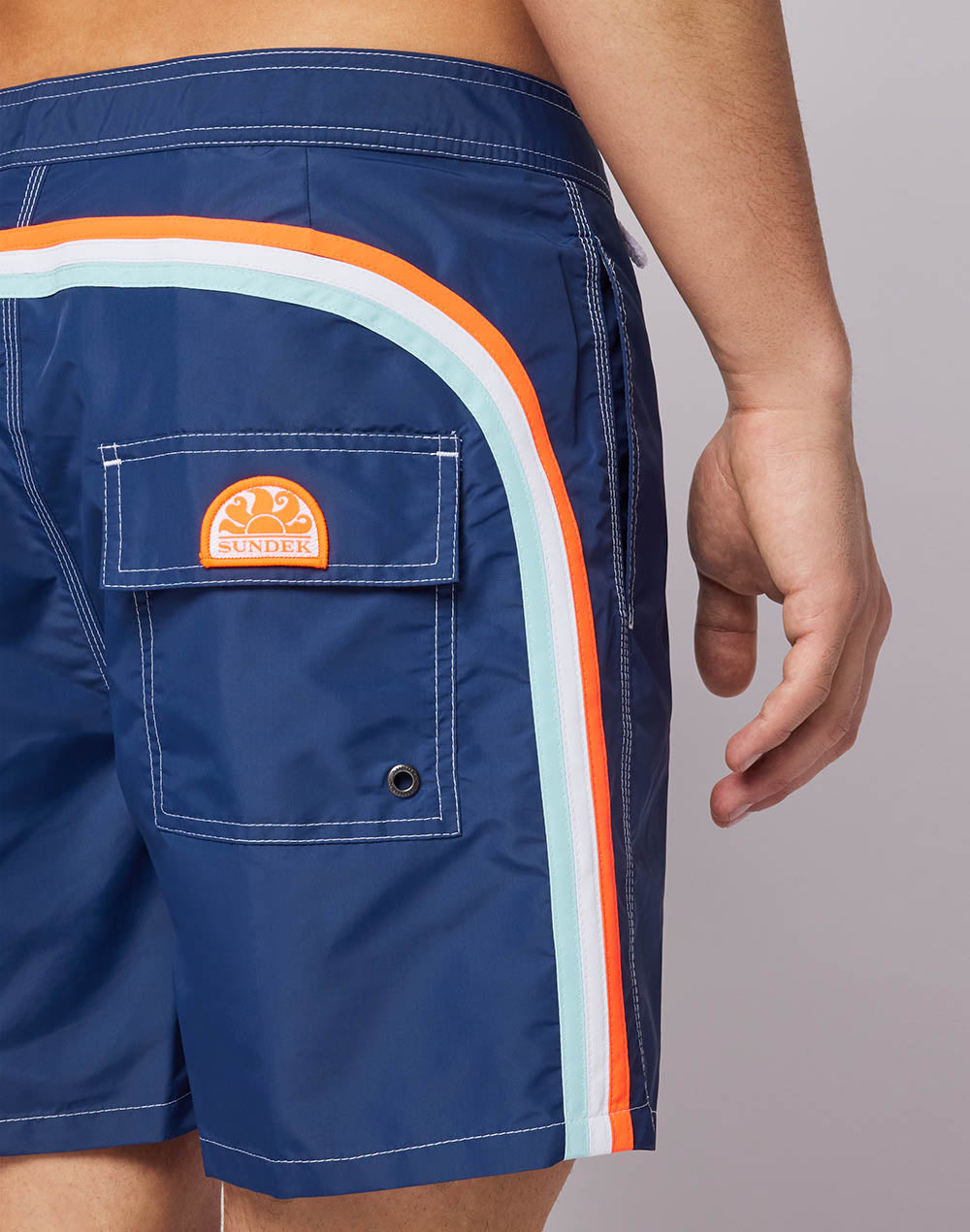 Sundek fixed waist mid-length swim shorts M580BDTA100-00724 – SUNDEK