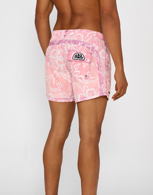 HIBISCUS PRINT SWIMSHORTS - GOLDENWAVE SPECIAL EDITION