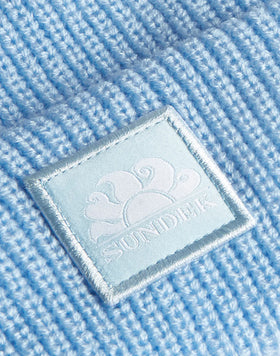 BERRETTO IN MAGLIA A COSTINE CON LOGO