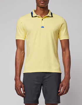 POLO EN COTON PIQUÉ COMBINÉ