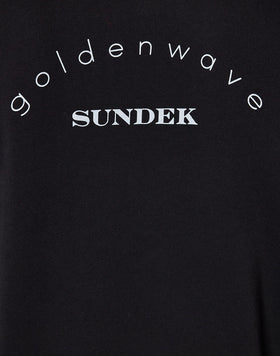 SUDADERA DE ALGODÓN DIAGONAL TEÑIDO EN PRENDA