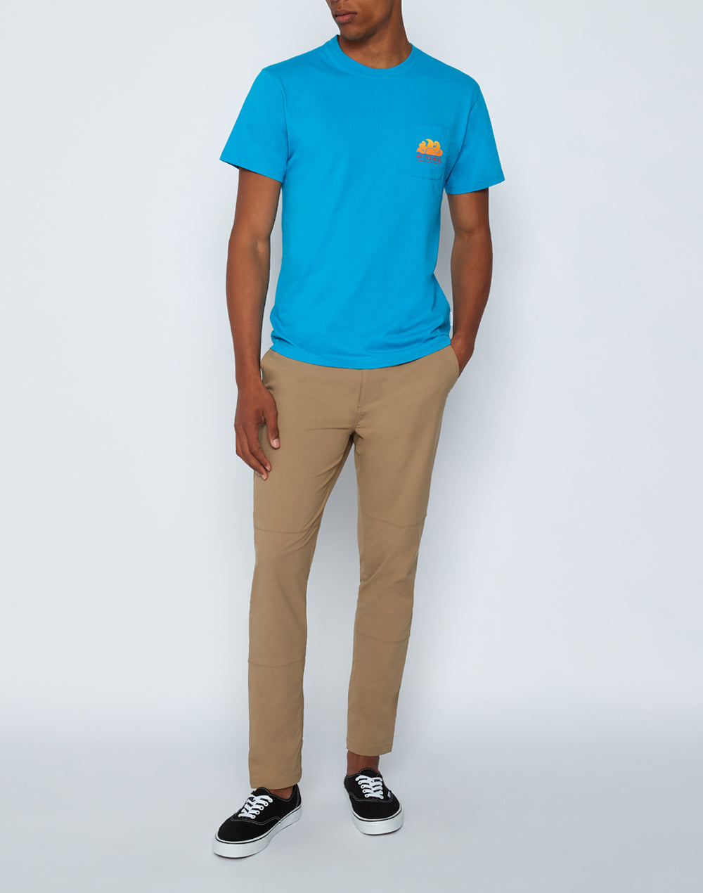 Sundek new herbert crew neck t-shirt with maxi-logo