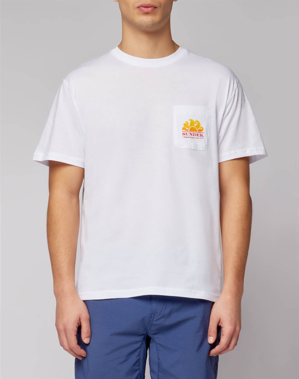 Tシャツ・カットソー LAUGHER PATMAT Hello T-Shirt White PM30 MAN-T-SHIRTSS-NEWHERBERTT-
