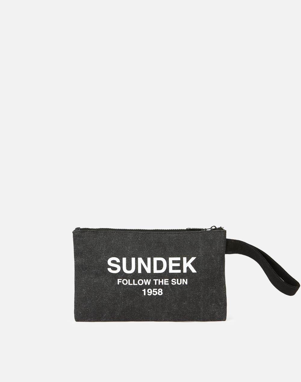 Pochette Sundek Izumi In Carta Effetto Paglia - Motivo A Righe, Con Asola Passamano, Design Vivace E Originale
