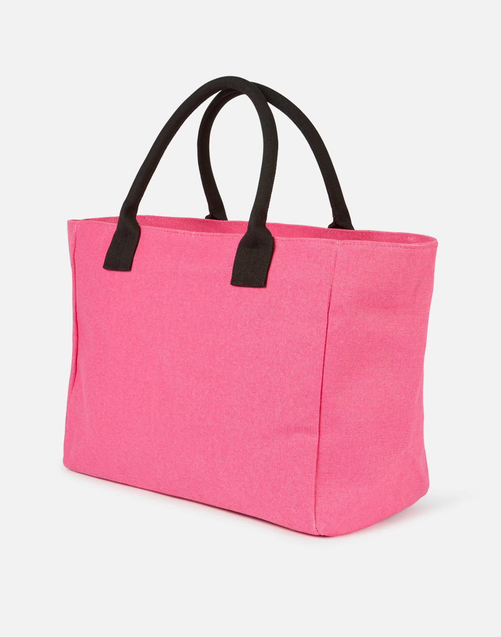STONE-WASHED COTTON CANVAS SHOPPING BAG