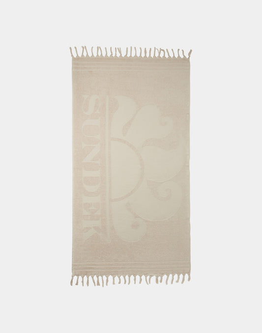 PARATY - JACQUARD BEACH TOWEL WITH LOGO