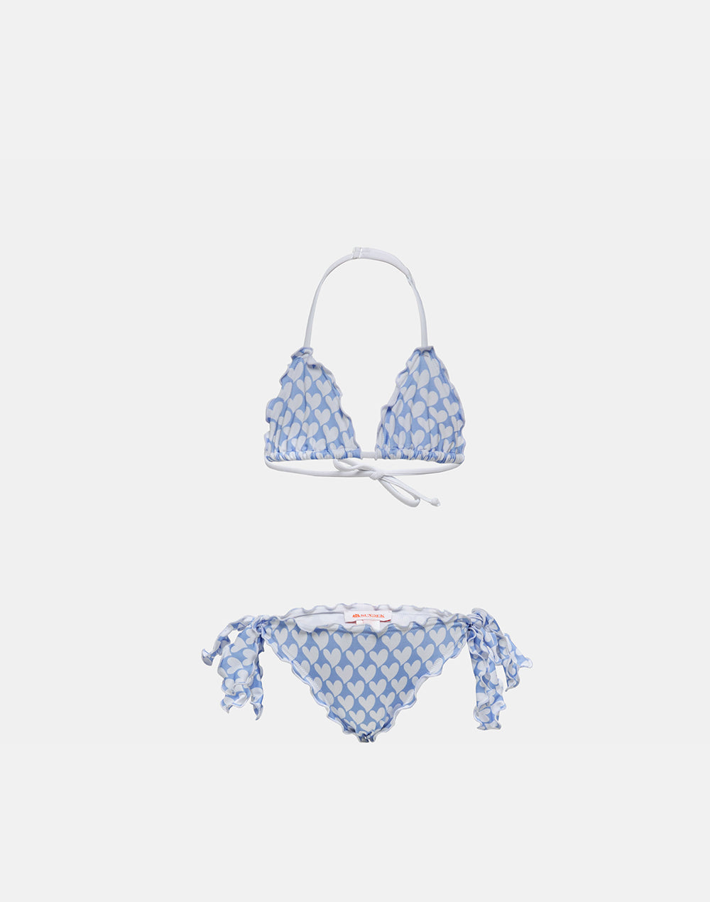 MINI MAGNOLIA BIKINI CON TOP A TRIANGOLO E SLIP CON FIOCCHI