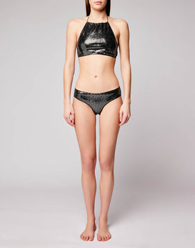 TOP COL MONTANT AVEC SEQUINS