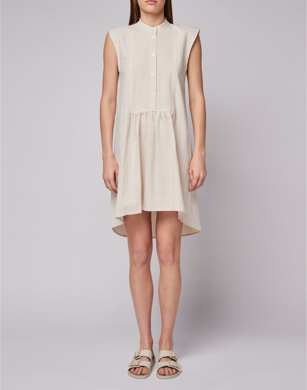 SLEEVELESS VICHY DRESS