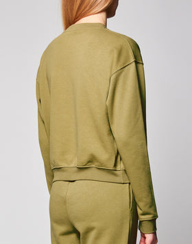 SUDADERA DE CUELLO REDONDO CON LOGOTIPO IMPRESO