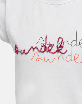 T-SHIRT CROPPED SENZA MANICHE IN JERSEY DI COTONE