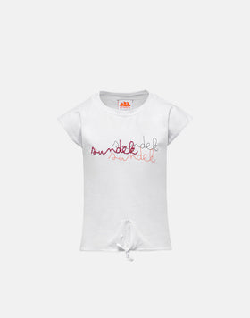 T-SHIRT CROPPED SENZA MANICHE IN JERSEY DI COTONE